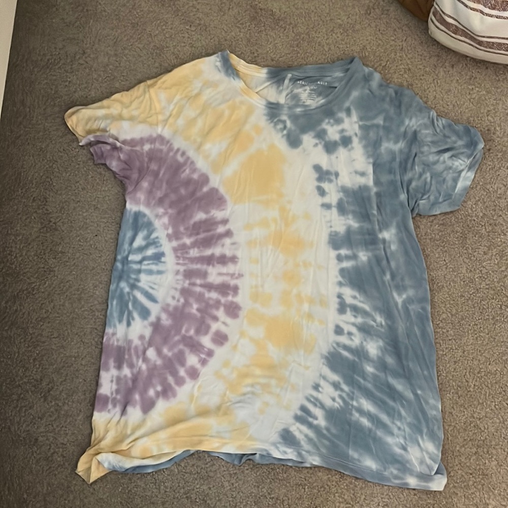 American Eagle, used, material wrinkles, extra small oversized t shirt